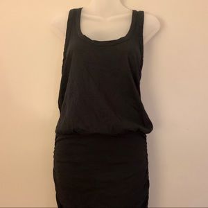 Soft Joie Slub Black Racerback Cotton Dress